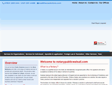 Tablet Screenshot of notarypublicwalsall.com